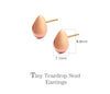 Minima 925 Sterling Silver Tiny Teardrop Earrings Waterdrop Stud Earrings woman jewelry Brincos gift ZK30