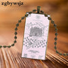 For Girls The Grand Budapest Hotel Design Vintage Glass Women Rectangle Necklace Pendants