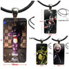 For Men Women Sfm Fnaf Animatronics Black Necklace Long Chain With Rectangle Necklace Jewelry