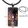 For Men Women Sfm Fnaf Animatronics Black Necklace Long Chain With Rectangle Necklace Jewelry