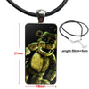 For Men Women Sfm Fnaf Animatronics Black Necklace Long Chain With Rectangle Necklace Jewelry