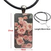For Women Girls Celebrity Finn Wolfhard Lovely Excellent Glass Pendant Necklace Handmade Half Pendant Rectangle Necklace