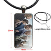 For Women Men Fast And Furious Necklace Long Chain With Rectangle Necklace Jewelry