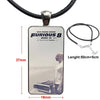 For Women Men Fast And Furious Necklace Long Chain With Rectangle Necklace Jewelry