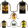 For Women Party Gift Brand Steel Color Jewelry Statement Necklace Glass Necklaces Pendants Wu Tang Clan Logo