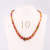 Forkup Aquamarine Necklace Women Blue Bead Choker Female Clavicle Chain Gemstone Jewelry Natural Stone Kolye Vintage Accessories