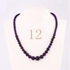 Forkup Aquamarine Necklace Women Blue Bead Choker Female Clavicle Chain Gemstone Jewelry Natural Stone Kolye Vintage Accessories