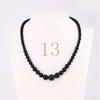 Forkup Aquamarine Necklace Women Blue Bead Choker Female Clavicle Chain Gemstone Jewelry Natural Stone Kolye Vintage Accessories