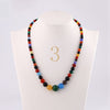 Forkup Aquamarine Necklace Women Blue Bead Choker Female Clavicle Chain Gemstone Jewelry Natural Stone Kolye Vintage Accessories