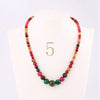 Forkup Aquamarine Necklace Women Blue Bead Choker Female Clavicle Chain Gemstone Jewelry Natural Stone Kolye Vintage Accessories
