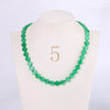 Forkup Green Malachite Necklace Women Choker Love Heart Bead Chain Fashion Femme Jewelry Couple Accessories Valentines D Gift