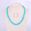 Forkup Green Malachite Necklace Women Choker Love Heart Bead Chain Fashion Femme Jewelry Couple Accessories Valentines D Gift