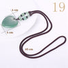 Forkup Malachite Necklace Water Drop Pendant Men Long Sweater Chain Bohemia Women Jewelry Natural Stone Bijoux Femme Accessories