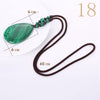 Forkup Malachite Necklace Water Drop Pendant Men Long Sweater Chain Bohemia Women Jewelry Natural Stone Bijoux Femme Accessories