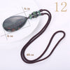 Forkup Malachite Necklace Water Drop Pendant Men Long Sweater Chain Bohemia Women Jewelry Natural Stone Bijoux Femme Accessories