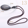 Forkup Malachite Necklace Water Drop Pendant Men Long Sweater Chain Bohemia Women Jewelry Natural Stone Bijoux Femme Accessories