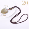 Forkup Natural Agate Necklace Fashion Women Sweater Chain Heart Pendant Jewelry Gemstone Accessories Turquoise Ornaments Stone