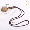 Forkup Natural Agate Necklace Fashion Women Sweater Chain Heart Pendant Jewelry Gemstone Accessories Turquoise Ornaments Stone