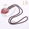 Forkup Opal Necklace Water Drop Pendant Women Long Sweater Chain Statement Jewelry Natural Crystal Accessories Punk Men Ornament
