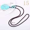 Forkup Opal Necklace Water Drop Pendant Women Long Sweater Chain Statement Jewelry Natural Crystal Accessories Punk Men Ornament