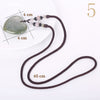 Forkup Opal Necklace Water Drop Pendant Women Long Sweater Chain Statement Jewelry Natural Crystal Accessories Punk Men Ornament