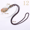 Forkup Opal Necklace Water Drop Pendant Women Long Sweater Chain Statement Jewelry Natural Crystal Accessories Punk Men Ornament