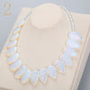 Forkup Pink Chalcedony Necklace Leaf Choker Water Drop Pendant Fashion Women Jewelry Beads Chain Accessories Femme Wreath Gift