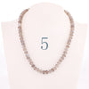 Forkup Pink Chalcedony Necklace Women Clavicular Chain Beaded Jewelry Fashion Femme Short Accessories Natural stone Ornaments