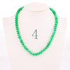 Forkup Pink Chalcedony Necklace Women Clavicular Chain Beaded Jewelry Fashion Femme Short Accessories Natural stone Ornaments