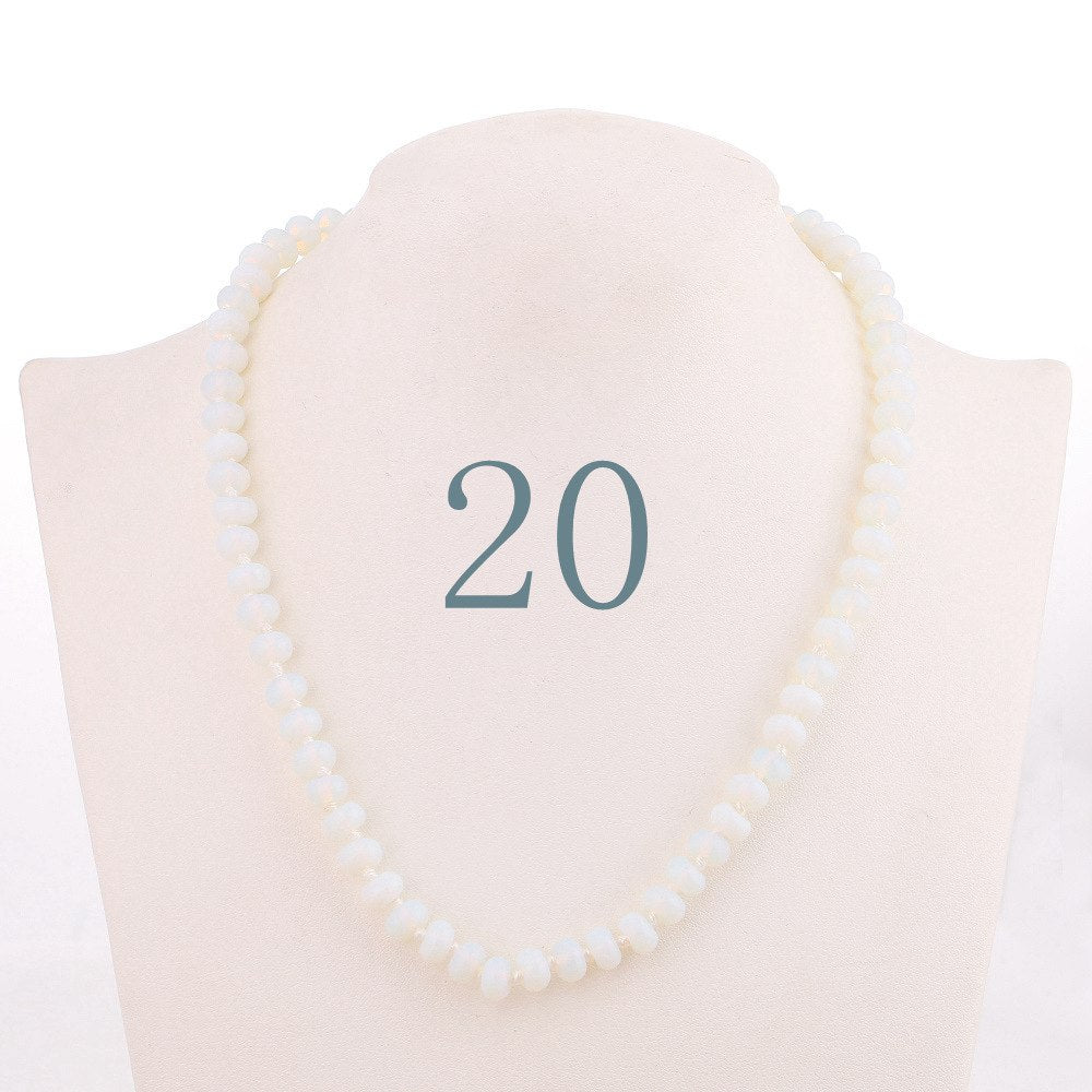 Forkup Pink Chalcedony Necklace Women Clavicular Chain Beaded Jewelry Fashion Femme Short Accessories Natural stone Ornaments