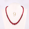 Forkup Purple Chalcedony Necklace Women Short Collares Clavicular Chain Fashion Jewelry Round Bead Chain Accessories Party Reiki