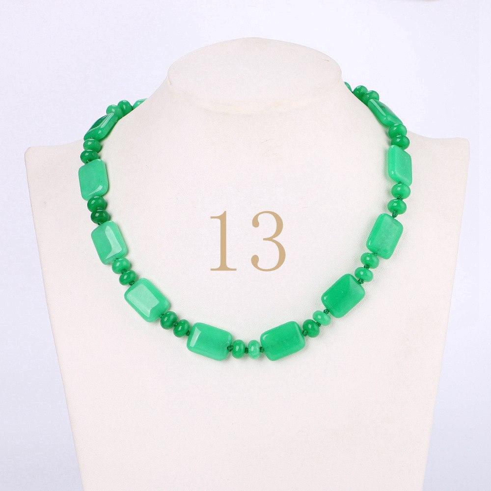Forkup Red Agate Choker Women Short Necklace Female Clavicle Chain Gemstone Crystal Jewelry Square Bead Accessories Opal Reiki