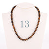 Forkup Red Agate Necklace Women Short Chain Beaded Jewelry Natural Stone Accessories Ethnic Women Ornaments Rose Quartz Reiki