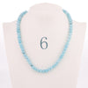 Forkup Red Agate Necklace Women Short Chain Beaded Jewelry Natural Stone Accessories Ethnic Women Ornaments Rose Quartz Reiki