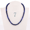 Forkup Red Agate Necklace Women Short Chain Beaded Jewelry Natural Stone Accessories Ethnic Women Ornaments Rose Quartz Reiki