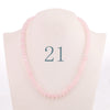 Forkup Red Agate Necklace Women Short Chain Beaded Jewelry Natural Stone Accessories Ethnic Women Ornaments Rose Quartz Reiki