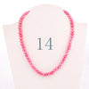 Forkup Rose Quartz Necklace Pink Bead Chain Women Clavicular Chain Natural Opal Jewelry Bohemia Female Accessories Crystal Reiki