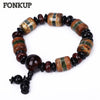 Forkup Trendy Men Wristlet Agate Strand Bracelets Geometric Engagement Jewellery Crystal Spacer Beaded Accessories Miraculous