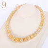 Forkup Yellow Topaz Necklace Ethnic Beaded Choker Gemstone Bead Chain Jewelry Original Women Popular Accessories Rose Quartz