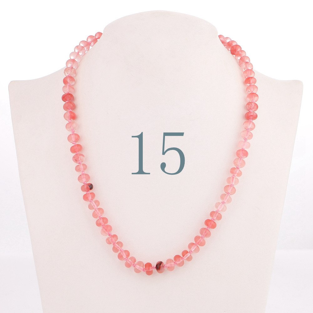 Forkup Yellow Topaz Necklace Women Clavicular Chain Beaded Jewelry Crystal Stone Accessories Femme Short Ornaments Turquoise