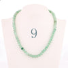 Forkup Yellow Topaz Necklace Women Clavicular Chain Beaded Jewelry Crystal Stone Accessories Femme Short Ornaments Turquoise