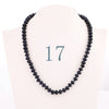 Forkup Yellow Topaz Necklace Women Clavicular Chain Beaded Jewelry Crystal Stone Accessories Femme Short Ornaments Turquoise