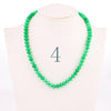 Forkup Yellow Topaz Necklace Women Clavicular Chain Beaded Jewelry Crystal Stone Accessories Femme Short Ornaments Turquoise