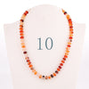 Forkup Yellow Topaz Necklace Women Clavicular Chain Beaded Jewelry Crystal Stone Accessories Femme Short Ornaments Turquoise