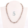 Forkup Yellow Topaz Necklace Women Clavicular Chain Beaded Jewelry Crystal Stone Accessories Femme Short Ornaments Turquoise