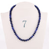 Forkup Yellow Topaz Necklace Women Clavicular Chain Beaded Jewelry Crystal Stone Accessories Femme Short Ornaments Turquoise