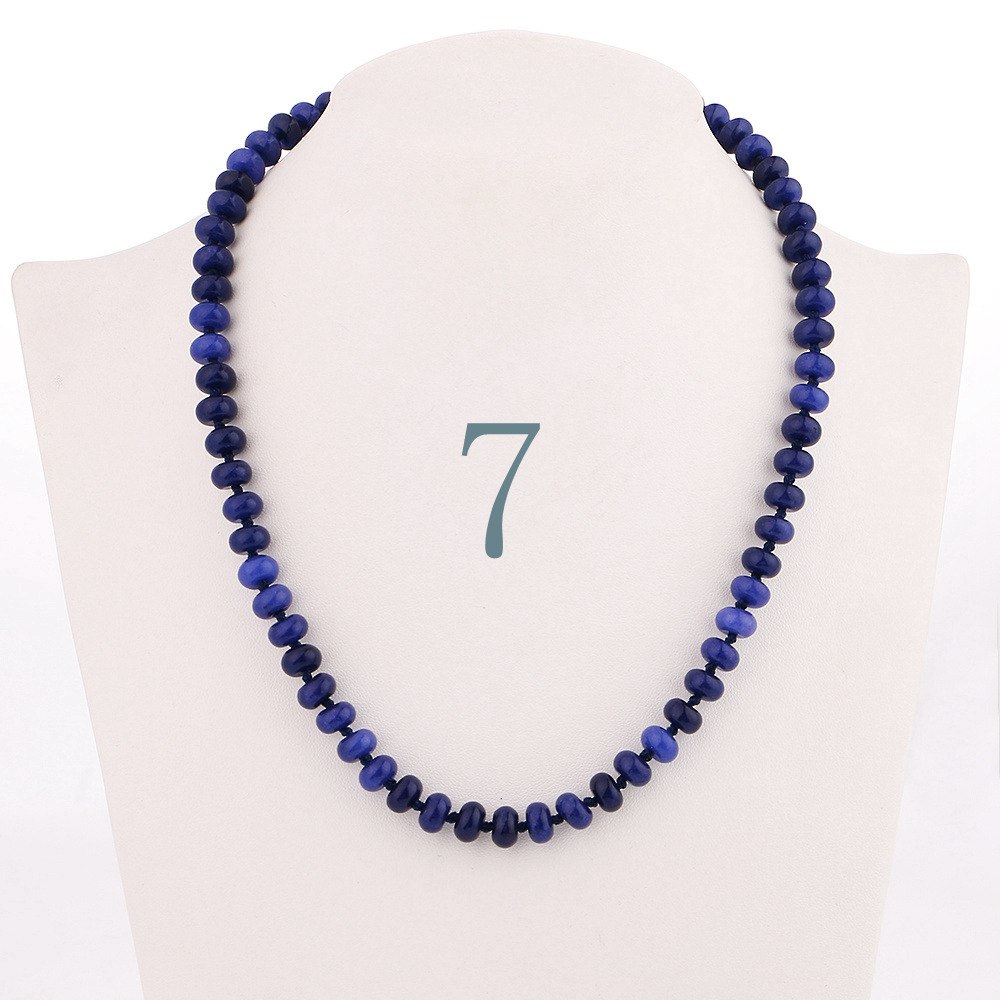 Forkup Yellow Topaz Necklace Women Clavicular Chain Beaded Jewelry Crystal Stone Accessories Femme Short Ornaments Turquoise