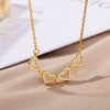 Four-leaf Clover Magnetic Necklace for Women Stainless Steel Zircon Pendant Necklaces 2023 Trend Couple Wedding Jewerly collares