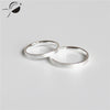 Free Carving Letter Wedding Classic Couple Ring 925 Sterling Silver Jewelry Party Rings Men Unisex Simple Lovers Rings for Women