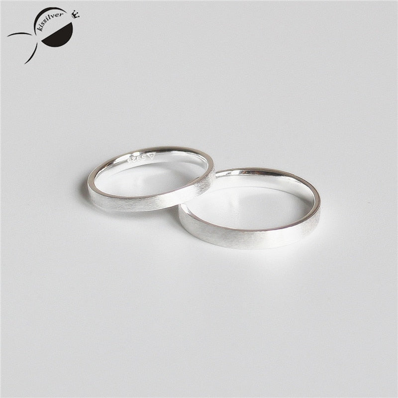 Blissful Adjustable 925 Sterling Silver Couple Rings